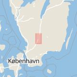 Karta som med röd fyrkant ramar in Skinnarevägen, Ljungby, Kronobergs län
