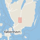 Karta som med röd fyrkant ramar in Gängesvägen, Ljungby, Kronobergs län