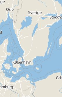 Översiktskarta som visar hela Sverige med en markör som visar ungefär var händelsen inträffat