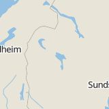 Karta som med röd fyrkant ramar in Kvissle, Åre, Jämtlands län