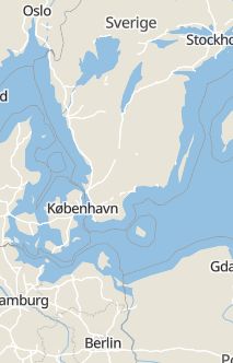 Översiktskarta som visar hela Sverige med en markör som visar ungefär var händelsen inträffat