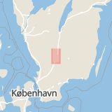 Karta som med röd fyrkant ramar in Rosendalsvägen, Ljungby, Kronobergs län