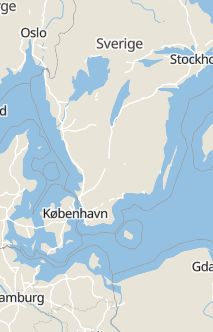 Översiktskarta som visar hela Sverige med en markör som visar ungefär var händelsen inträffat