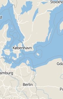 Översiktskarta som visar hela Sverige med en markör som visar ungefär var händelsen inträffat