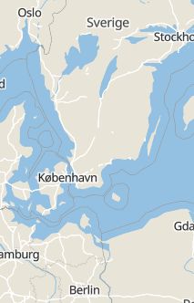 Översiktskarta som visar hela Sverige med en markör som visar ungefär var händelsen inträffat
