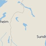 Karta som med röd fyrkant ramar in Trångsviken, Krokom, Jämtlands län