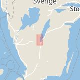 Karta som med röd fyrkant ramar in Bränninge, Habo, Jönköpings län