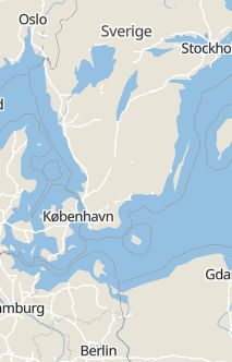 Översiktskarta som visar hela Sverige med en markör som visar ungefär var händelsen inträffat