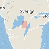 Karta som med röd fyrkant ramar in Töreboda, Västra Götalands län