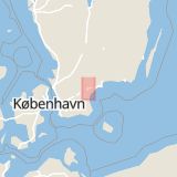 Karta som med röd fyrkant ramar in Odalgatan, Kristianstad, Skåne län