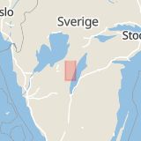 Karta som med röd fyrkant ramar in Hörnebovägen, Västra Götalands län
