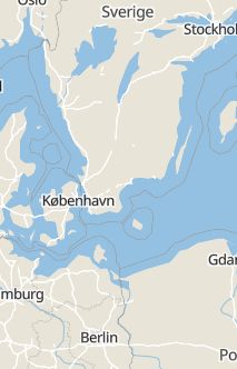 Översiktskarta som visar hela Sverige med en markör som visar ungefär var händelsen inträffat