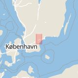Karta som med röd fyrkant ramar in Albogatan, Kristianstad, Skåne län