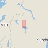 Karta som med röd fyrkant ramar in Rise, Offerdal, Krokoms Kommun, Jämtlands län