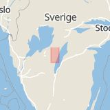 Karta som med röd fyrkant ramar in Karlsbrovägen, Storgatan, Smuleberg, Tibro, Västra Götalands län
