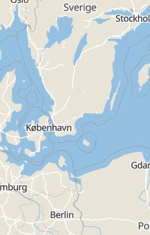 Översiktskarta som visar hela Sverige med en markör som visar ungefär var händelsen inträffat