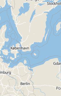 Översiktskarta som visar hela Sverige med en markör som visar ungefär var händelsen inträffat