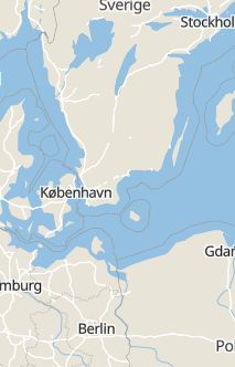 Översiktskarta som visar hela Sverige med en markör som visar ungefär var händelsen inträffat
