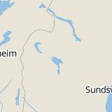 Karta som med röd fyrkant ramar in Överhogdal, Nälden, Krokom, Odenslund, Östersund, Åkersjön, Brånan, Svenstavik, Berg, Järpen, Brunflo, Jämtlands län