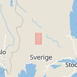 Karta som med röd fyrkant ramar in Skamhed, Vansbro, Dalarnas län