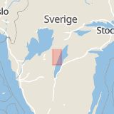 Karta som med röd fyrkant ramar in Fagersanna, Tibro, Västra Götalands län