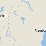 Karta som med röd fyrkant ramar in Östersund, Svedje, Staketvägen, Torvalla, Berg, Svenstavik, Jämtlands län