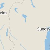 Karta som med röd fyrkant ramar in Krokoms Kommun, Åsarna, Bergs Kommun, Jämtlands län