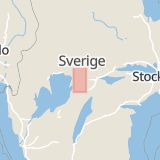 Karta som med röd fyrkant ramar in Degerfors, Örebro län