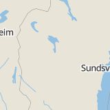 Karta som med röd fyrkant ramar in Svenstavik, Berg, Jämtlands län