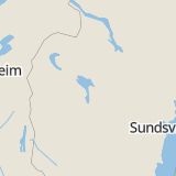 Karta som med röd fyrkant ramar in Gärdsta, Åre Kommun, Klampenborgsvägen, Skålan, Bergs Kommun, Undersåker, Genvalla, Orrviken, Östersunds Kommun, Jämtlands län