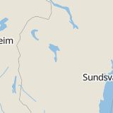 Karta som med röd fyrkant ramar in Duved, Berg, Hara, Sannsundsbron, Oviken, Östersund, Ringsta, Marieby, Jämtlands län