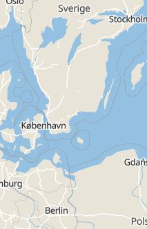 Översiktskarta som visar hela Sverige med en markör som visar ungefär var händelsen inträffat