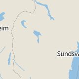 Karta som med röd fyrkant ramar in Månsta, Berg, Jämtlands län