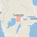 Karta som med röd fyrkant ramar in Örebro, Karlskoga, Hallsberg, Örebro län