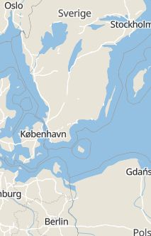 Översiktskarta som visar hela Sverige med en markör som visar ungefär var händelsen inträffat