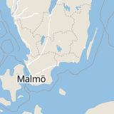 Karta som med röd fyrkant ramar in Kyrkhult, Olofström, Blekinge län