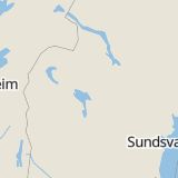 Karta som med röd fyrkant ramar in Aspåsnäset, Krokom, Jämtlands län