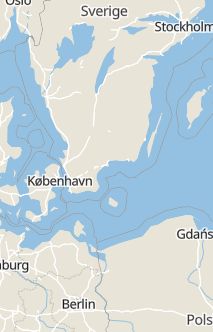 Översiktskarta som visar hela Sverige med en markör som visar ungefär var händelsen inträffat