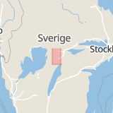 Karta som med röd fyrkant ramar in Hasselfors, Edevägen, Laxå, Örebro län