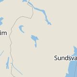 Karta som med röd fyrkant ramar in Lövlunda, Östersund, Österåsen, Högsta, Sörevägen, Kyrkås, Jämtlands län