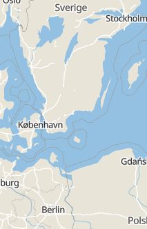 Översiktskarta som visar hela Sverige med en markör som visar ungefär var händelsen inträffat