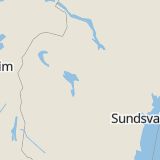 Karta som med röd fyrkant ramar in Hammerdal, Strömsund, Hallviken, Näsviken, Fäbodleden, Torvalla, Östersund, Fyrås, Jämtlands län