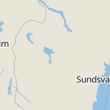 Karta som med röd fyrkant ramar in Östersunds Kommun, Jämtlands län