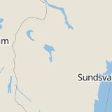 Karta som med röd fyrkant ramar in Tandsbyn, Östersund, Jämtlands län