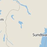 Karta som med röd fyrkant ramar in Torvalla, Östersund, Jämtlands län