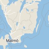 Karta som med röd fyrkant ramar in Hejaregatan, Växjö, Kronobergs län