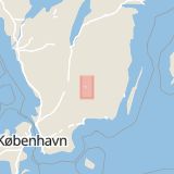 Karta som med röd fyrkant ramar in Västergatan, Norra Esplanaden, Växjö, Kronobergs län