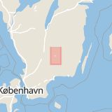 Karta som med röd fyrkant ramar in Hovskulle, Växjö, Kronobergs län