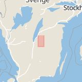 Karta som med röd fyrkant ramar in Järnvägsgatan, Aneby, Jönköpings län