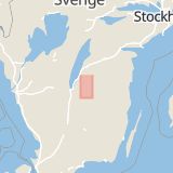 Karta som med röd fyrkant ramar in Järnvägsgatan, Aneby, Tranås, Jönköpings län